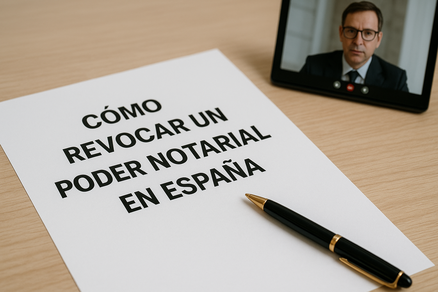 revocar un poder notarial en España
