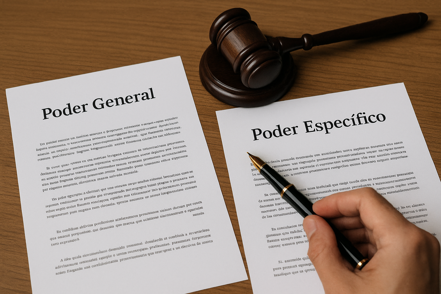 poder general vs poder específico