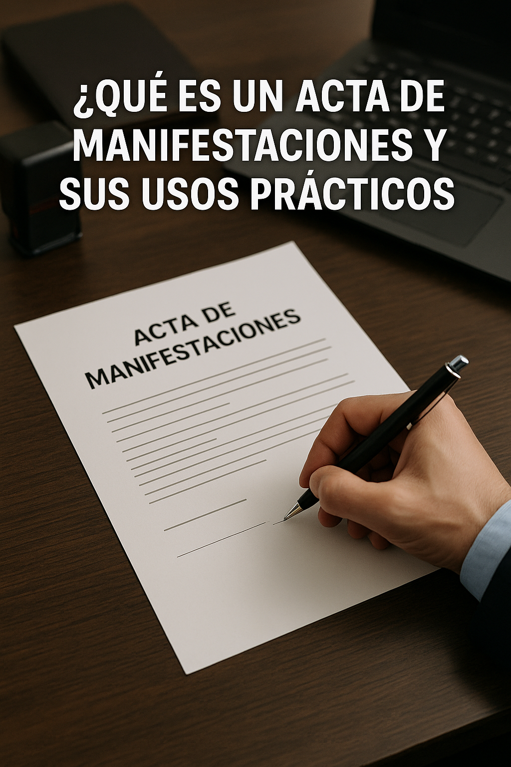 acta de manifestaciones